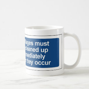 Taza De Café derramamientos