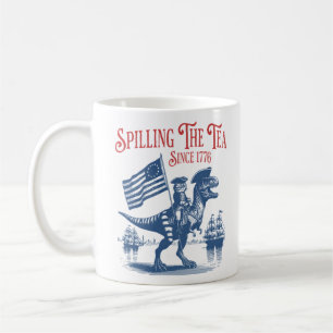 Taza De Café Derramando El Té Desde 1773 Cita Linda