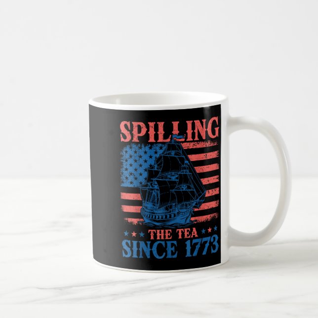 Taza De Café Derramando El Té Desde 1773 Profesor De Historia 4 (Derecha)