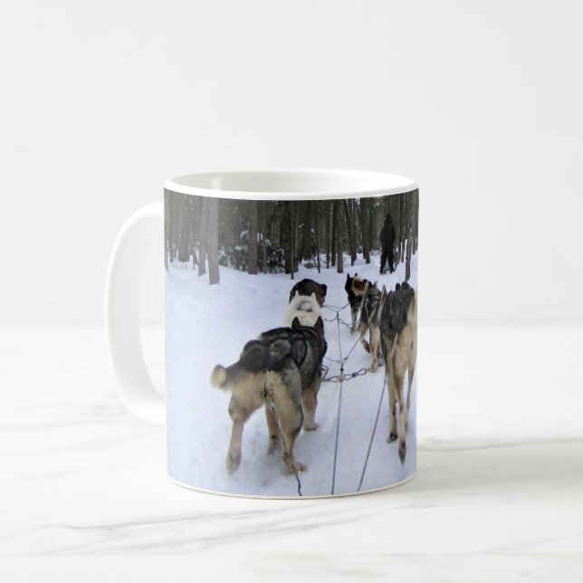 Taza De Café Derrame de perro en Quebec, Canadá (Anverso izquierdo)