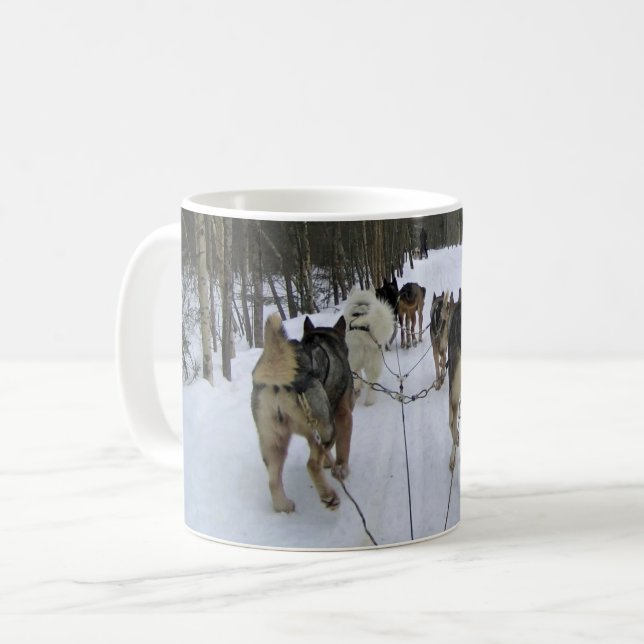 Taza De Café Derrame de perro en Quebec, Canadá (Anverso izquierdo)