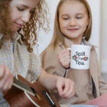 Derrame el té gracioso café Mug