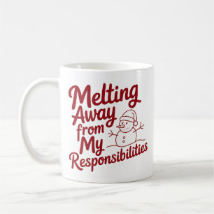 Taza De Café Derritiéndose de mis responsabilidades Snarky Navi