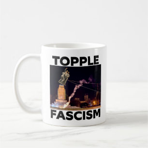 Taza de café "DERROCAR AL FASCISMO" TRUMP