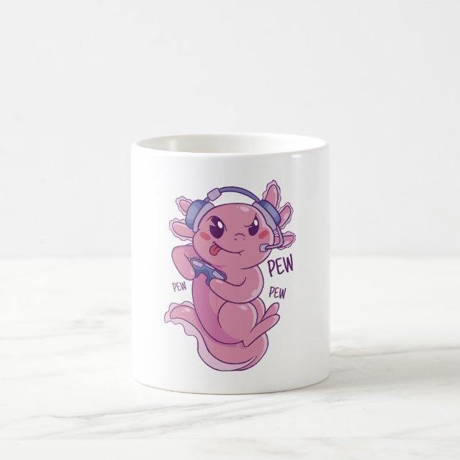 Taza De Café Desafío de juego de Axolotl Blast (Centro)