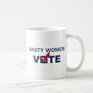 Taza de café desagradable del voto de las mujeres