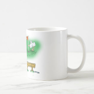 Taza De Café Desalojo urgente abierto - golf