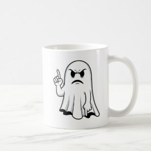 TAZA DE CAFÉ DESAPROBACIÓN DE FANTASMA