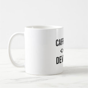 Taza De Café Desarrollador cafeinado - Diseño de café de código