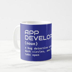 Taza De Café Desarrollador de aplicaciones - Definición de trab