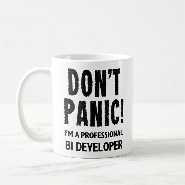 Taza De Café Desarrollador de BI (Izquierda)