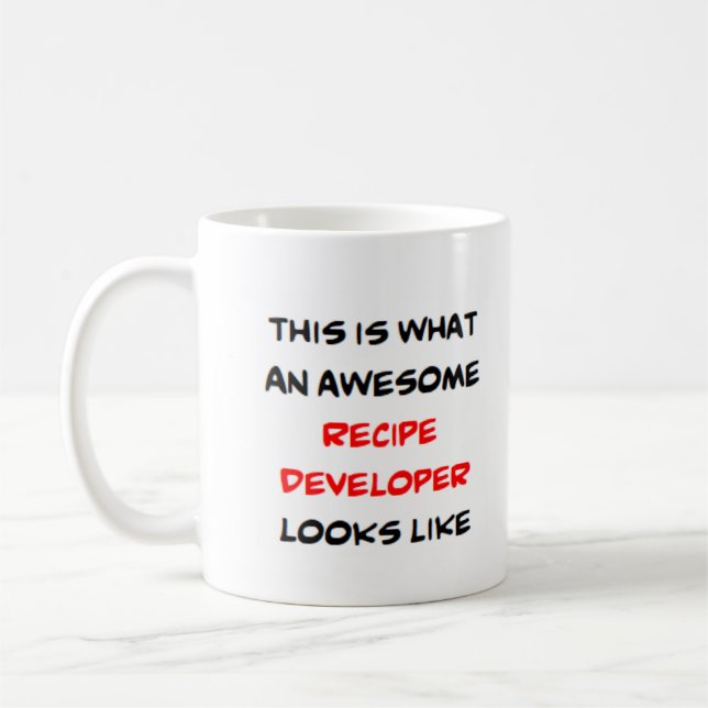 Taza De Café desarrollador de recetas, impresionante (Izquierda)