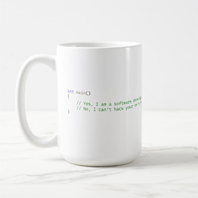 Taza De Café Desarrollador de software (Izquierda)