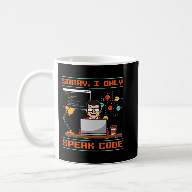 Taza De Café Desarrollador de software de código Nerd C (Izquierda)