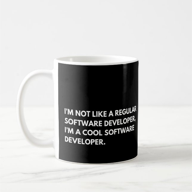 Taza De Café Desarrollador de Software Dicho Divertido de Progr (Izquierda)