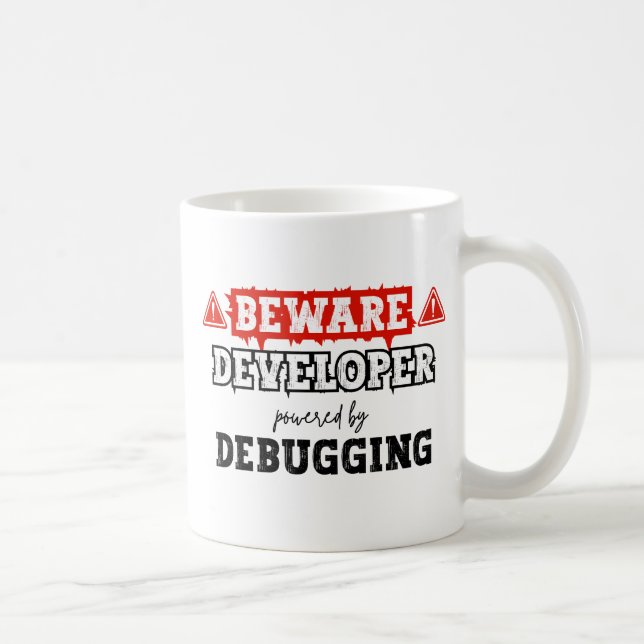 Taza De Café Desarrollador impulsado por depuración | Programac (Derecha)
