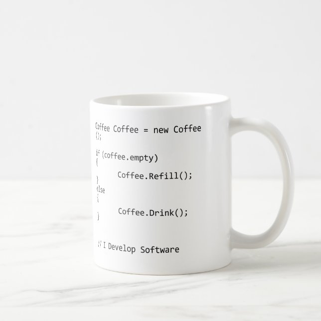 Taza De Café Desarrollo software (Derecha)