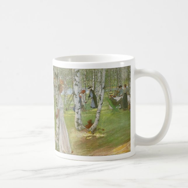 Taza De Café Desayuno al aire libre por Carl Larsson (Derecha)