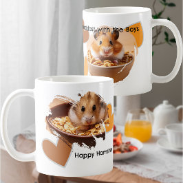 Taza De Café Desayuno DIY con Hamsters Photo and Hearts