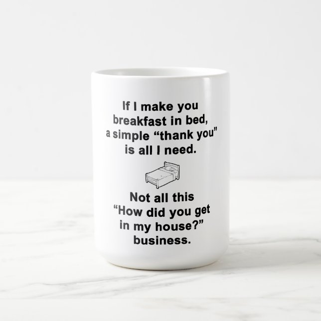 Taza De Café Desayuno en la cama (Centro)