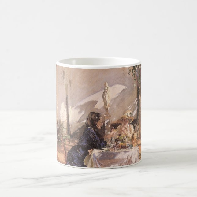Taza De Café Desayuno en la Loggia por John Singer Sargent (Centro)