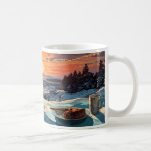 Taza De Café Desayuno, Invierno Y Sol