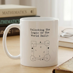 Taza De Café Desbloqueando la Lógica del Mundo Diario   Perspec