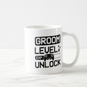 Taza De Café Desbloquear nivel de novio Despedida de soltero