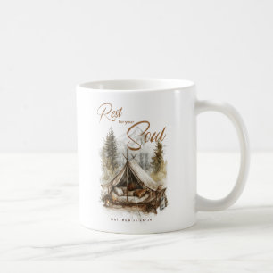 Taza De Café Descanse Por Su Alma Christian Boho Café Mug