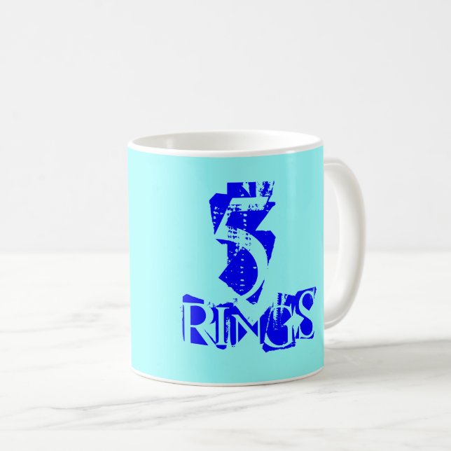 Taza De Café Descanso de los Navidades-5 Rings Coffee Mug (Anverso derecho)