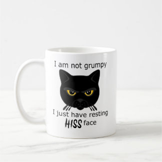 Taza De Café Descanso de su cara Gato negro - Beneficios PACR