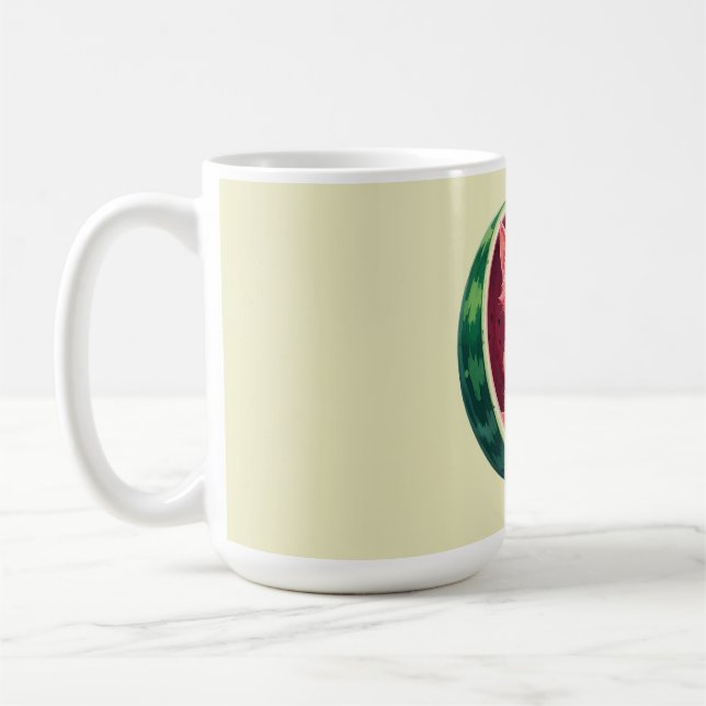 Taza De Café Descanso para café de gato de sandía (Izquierda)