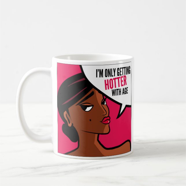 Taza de café descarada caliente (Izquierda)