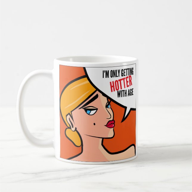 Taza de café descarada caliente (Izquierda)