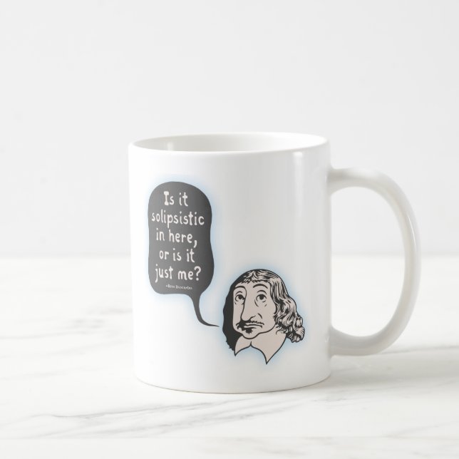 Taza De Café Descartes Solipsistic (Derecha)