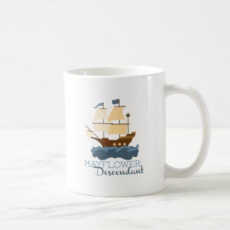 Taza De Café Descendiente de Mayflower