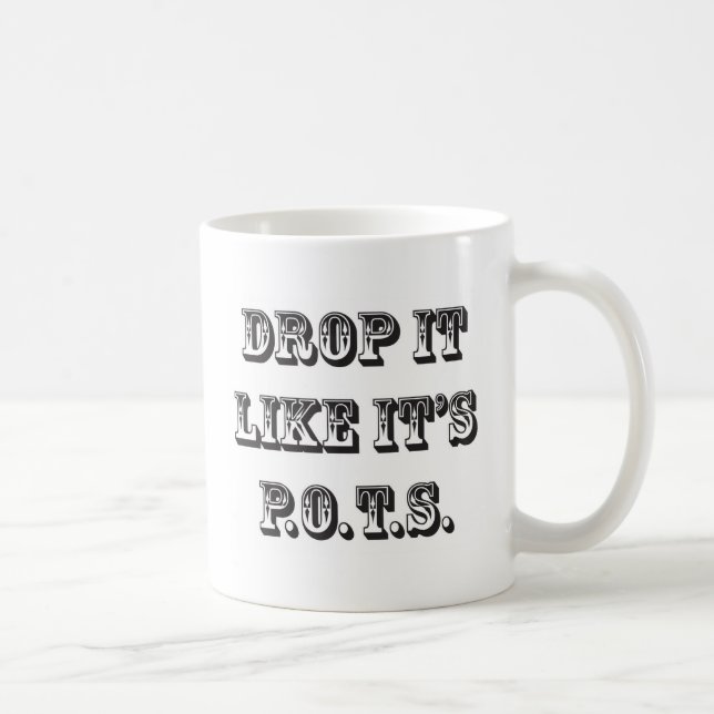 Taza De Café descenso tiene gusto de sus potes (Derecha)