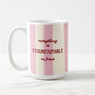 Taza De Café Descifrable en Jesús Cristiana Linda Alentadora