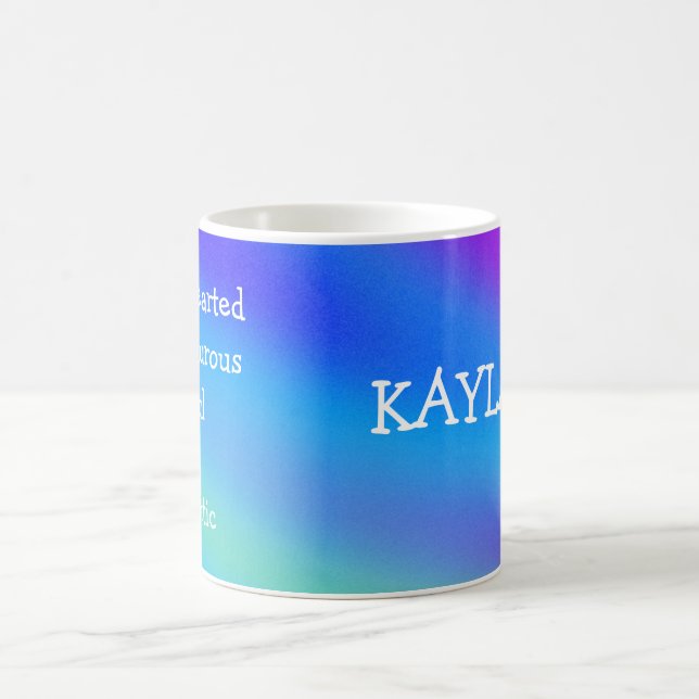 Taza De Café Descompongamos la carta "Kayla" por carta - Mug (Centro)