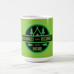 Taza De Café Desconectar Y Reconectar Con Los Bushcraft Natural