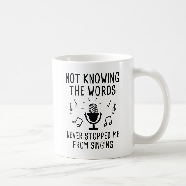 Taza De Café Desconocer las palabras (Derecha)