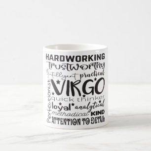 Taza De Café Descripción del Rótulo celestial zodiaco Mug/Virgo