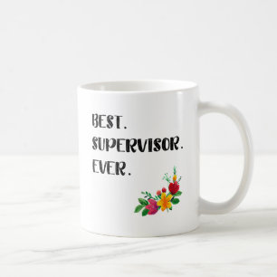 Taza De Café Descripción del supervisor Gracias Idea de regalo
