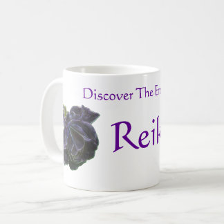 Taza De Café Descubre La Energía De Reiki Rosa Púrpura