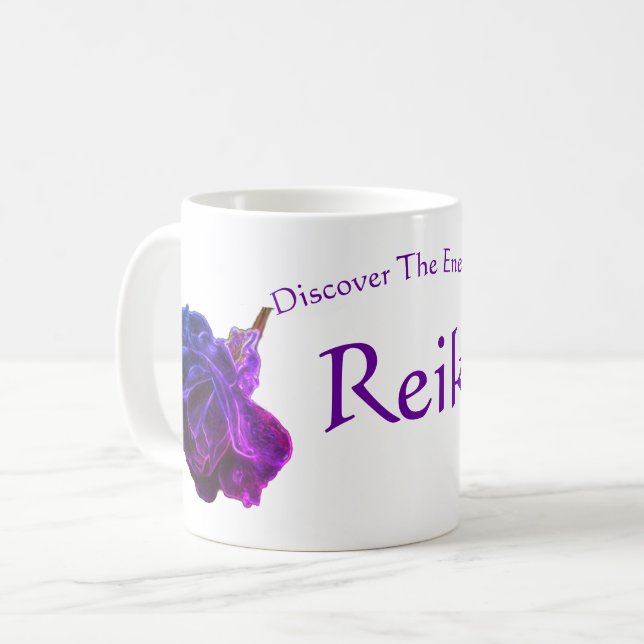 Taza De Café Descubre La Energía Del Rosa Reiki (Anverso izquierdo)
