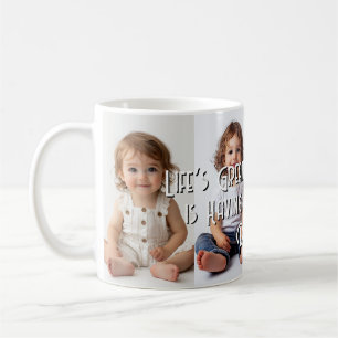 Taza De Café Desde el nacimiento hasta las fotos de collage de