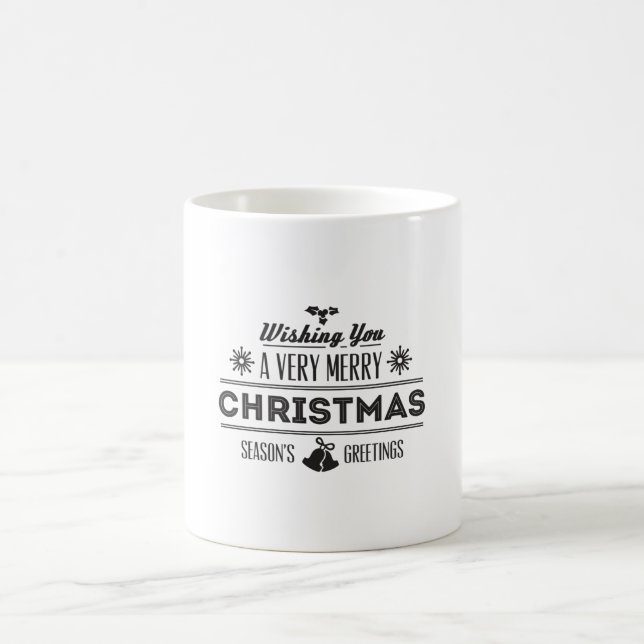 Taza De Café Deseándole una muy Feliz Navidad (Centro)