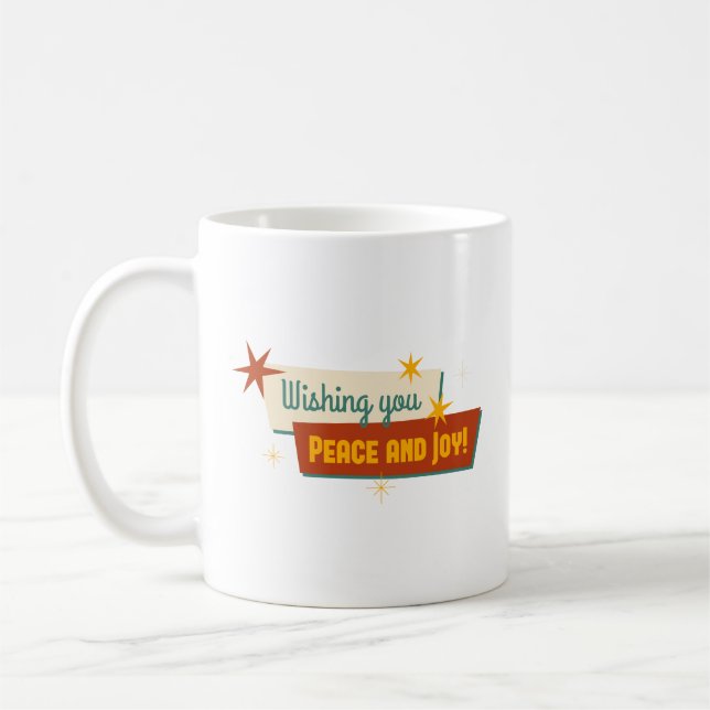 Taza De Café Deseándote paz y alegría (Izquierda)