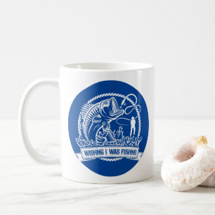 Taza De Café Desearía Estar Pescando