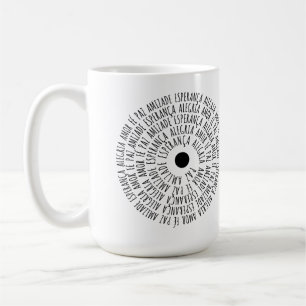 Taza De Café Desejos de Natal - Amor Fé Esperança